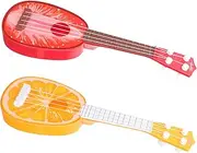 ifundom Mini Ukulele for Boys and Girls Plaything Early Musical Learning Toys Plastic String Instruments