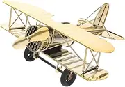 EPIGEIST Vintage Airplane Model Retro Iron Aircraft Decor for Home Office Bedroom Sturdy Metal Design for Aviation Enthusiasts Unique Tabletop Ornament