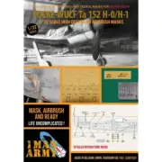 1/32 1ManArmy #DET022 Ta152H-0/H-1 Airbrush Masks for ZM Kit
