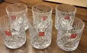 RCR Crystal Whiskey Rocks Glasses Set Of 6
