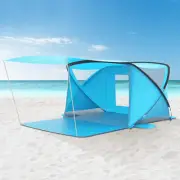 Beach Tent with Canopy, Beach Cabana Sun Shelter for 4-6 Person, Lightweight Po