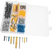 HEALEEP Wall Anchor Repair Kit Self-Drilling Screws Rubber Wall Anchors for Strong Fixation Versatile Installation Needs for Home Projects