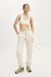[Body] Body - Plush Essential Gym Sweatpant - Coconut milk/badge M COCONUT MILK/BADGE