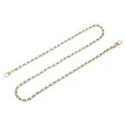 47" Purse Chain Strap with Buckles for Shoulder and Cross Body (Silver + Gold)