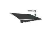 Motorised Outdoor Folding Arm Awning Retractable Sunshade Canopy Grey 5.0m x 3.0m