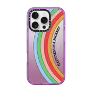 iPhone 16 Pro Impact Case MagSafe Compatible Happiness is a Journey iPhone Case by Quotes by Christie