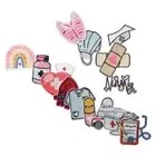 Polyester Thread Medical Nursing Sew Iron on Applique For Clothing