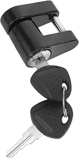 SOESFOUFU Trailer Tongue Lock Coupler Lock for Rv Security with Durable Plated Ball Cover Towing Safety