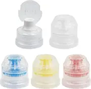 28mm Push Pull Cap Replacement Water Bottle Flip Tops with Seal Tab for Smart