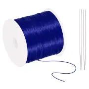 131-Yard Stretchy Bracelet String 0.8mm Elastic String for Bracelets, Dark Blue