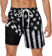 [MaciRept] Swimming Trunks for Men Board Shorts Swimwear Quick Dry Beach Shorts with Zipper Pockets 7 Inch Mens Swimsuit Trunks