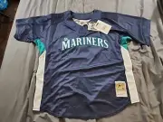 Authentic Mitchell Ness JERSEY MARINERS ICHIRO SUZUKI Cooperstown Collection XL