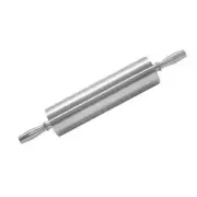 Thunder Group ALRNP018 18" Aluminum Non-Stick Rolling Pin w/ Contoured Handles