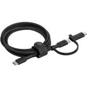 Belkin BoostCharge Pro 1.5m 2 in 1 Cable with USB-C and Lightning Connector (Black)