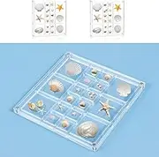 2Pcs Magnetic Seashell Display Box, Acrylic Seashell Display Case, Clear Seashell Collection Box, Portable Rock Collection Box, Acrylic Shadow Boxes for Seashell, Starfish Trinket, Small Craft