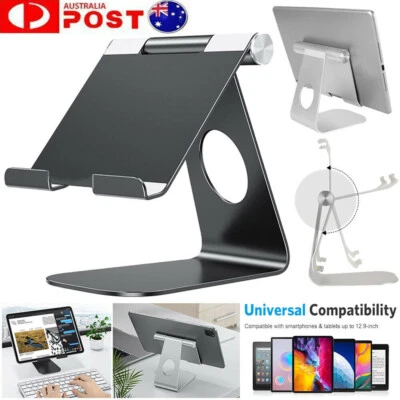 Universal Foldable Aluminum Tablet Mount Holder Stand For iPad iPhone Samsung AU