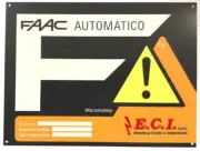 Sign Automatic Gate Automation Electrical FAAC