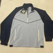 FJ Temposeries/Zephyr Windshirt (M), Windproof/Water Repellant. Navy/Light Blue