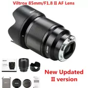 Viltrox 85mm F1.8 II AF Large Aperture STM Lens for Sony E A9II A7R4 A7m3 Camera