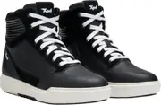 XPD Moto Way Air Motorcycle Shoes, black-white, Size 44 for Men Black White