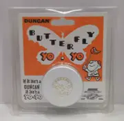 Duncan Butterfly Yo-Yo 2004 White 75th Anniversary Replica Vintage New Wood