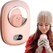 Electric Hand Warmers Rechargeable,Portable Pocket Heater | Hand Heaters Rechargeable for Travel, 10000mAh Pocket Hand Warmer, Adjustable Temperature
