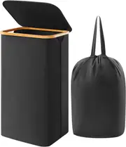 100L Laundry Basket with Lid, Clothes Hampers for Laundry , Large Foldable Laundry Hamper for Bedroom, Bathroom, Dorm