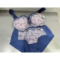 在飛比找蝦皮購物優惠-專櫃全新LADEIS蕾黛絲真水系列~藍紫色內衣70D+內褲L