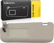 Dasbecan Left Driver Side Sun Visor Compatible with Mazda CX-9 2010-2015 Replaces# TDY1-69-320 Gray with Mirror and Vanity Light