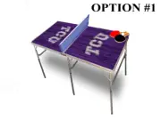 Texas Christian University "TCU" Portable Table Tennis Ping Pong Folding Table w