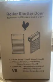 Hamuti Automatic Chicken Door Solar Powered Door Opener With Light Sensor Remote
