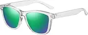 [JRLLFD] Classic Plastic Colorful Mirror Polarized Glasses Sunglasses