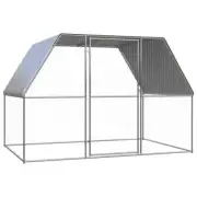 Metal Chicken Coop Cage Hen House Runs for Yard Walk-in Poultry Habitat Outdoor