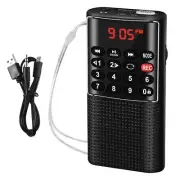 2X( FM Walkman Radio Portable Battery Radio with Recorder, Lock Key, Card5176