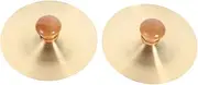 Mikinona 1 Pair Celebration Percussion Cymbals Mini Rhythm Cymbals for Dances Festive Hand 7cm Traditional Hand for Parties