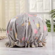 Shower Caps Waterproof Shower Cap Reusable Shower Hat, Unicorn Gray