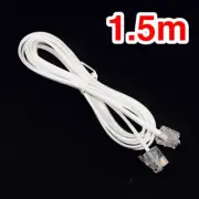 1.5m Telephone Phone Cord Cable Plug Extension For ADSL2 ADSL Filter Modem Fax