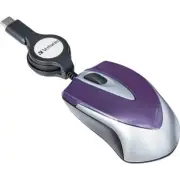 VERBATIM 70238 Mini Travel Optical Mouse Usb-C Devices Purple Cordedusb-C D