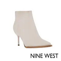 在飛比找Yahoo奇摩購物中心優惠-NINE WEST JACKS 9x9 細高跟踝靴-奶油白