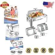 Durable Stainless Steel Buffet Server - 13QT Chafing Dishes for Every Occasion
