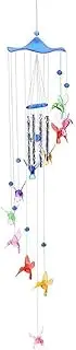 Wind Chimes Creative Lucky Humming Bird Wind Chimes Bells Hanging Gifts Dreamcatcher Pendant Wall Home Car Decor Garden Window Decoration Wind Chimes Outdoor (Color : Blue, Size : M)