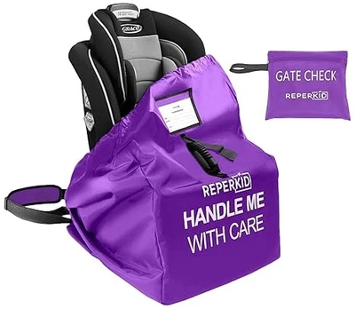 Water-Resistant Foldable Travel Car Seat Backpack w/ Double Stitching
