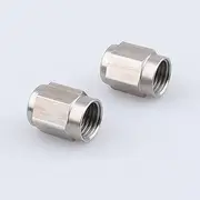 AC PERFORMANCE -3 AN Hardline Stainless Steel Tube Nut for 3/16" OD Alloy Tubing, Pack of 2