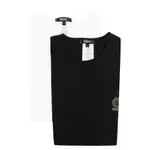 [Versace Underwear] Versace Underwear Medusa-print Cotton T-shirt (pack Of Two) VI NUMERIC WHITE/BLACK
