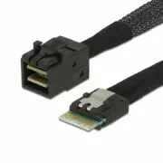 Slim Line SAS 4.0 SFF-8654 4i 38pin to HD Mini SAS 4i SFF-8643 36pin Cable 1M