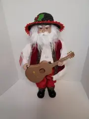 Merry Brite Mariachi Band Santa Playing Guitar Christmas Figure New with Tag 18"