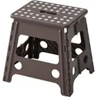 1/2X Folding Step Stool Anti-Slip Portable Plastic Foldable Chair Flat Outdoor