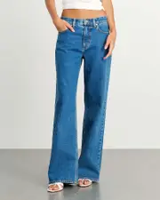 [Jag] Jag Women's Carrie Slouch Jeans In Blue Wash Size 26/8 26/8 Blue