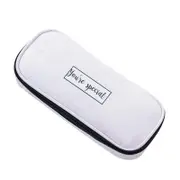 1 Piece Cute Marble Pattern Pencil Bag Box PU Leather Pencil Case Waterproof Stationery Pouch Office School Supplies