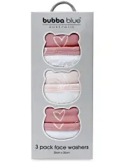 [Bubba Blue] Nordic 3 Pack Face Washer Dusty in Pink